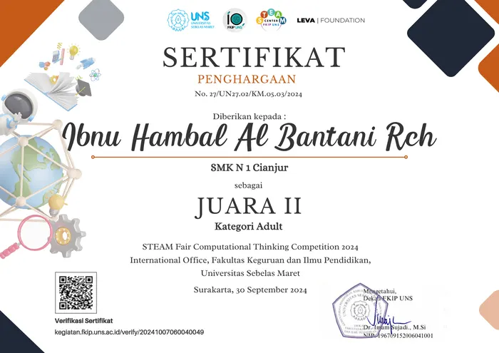 Juara II — STEAM Fair Computational Thinking Competition 2024